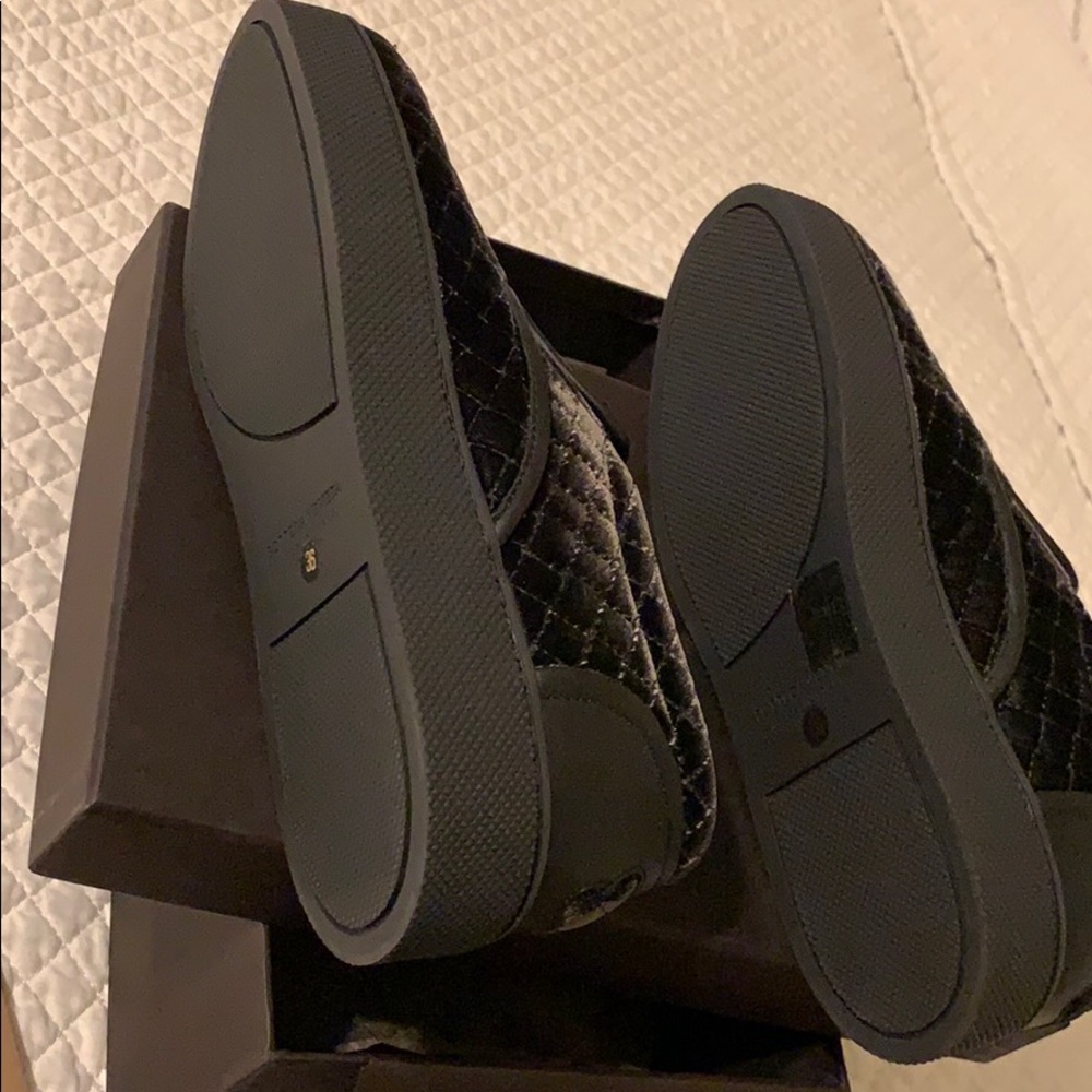 Bottega Veneta quilted velvet intrecciato sneakers - Picture 4 of 6